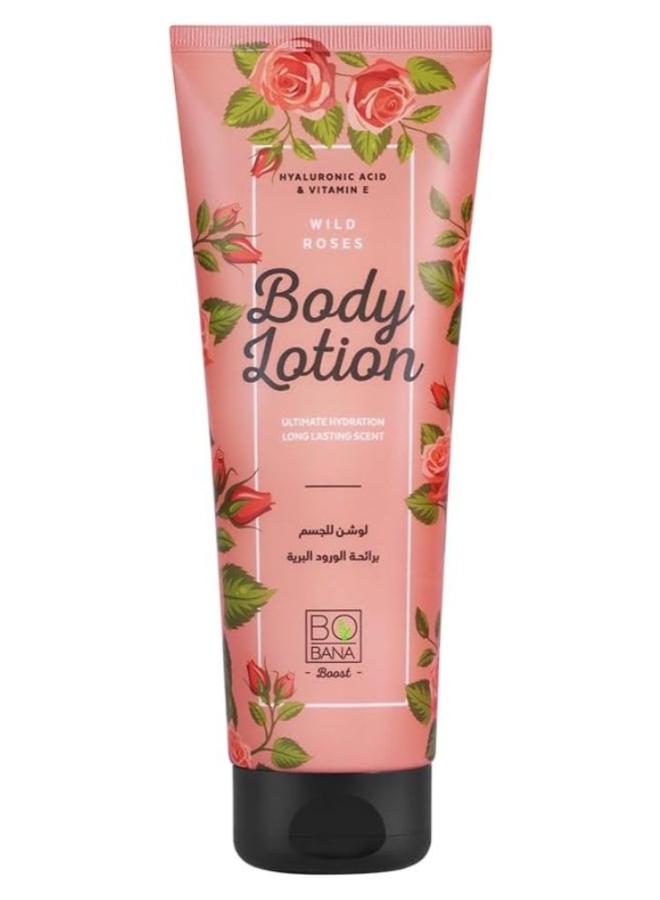 Bobana Body Lotion With Wild Roses 240Ml