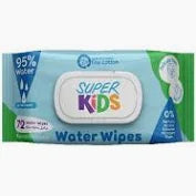 Superkids Water Wipes 72 Wipes