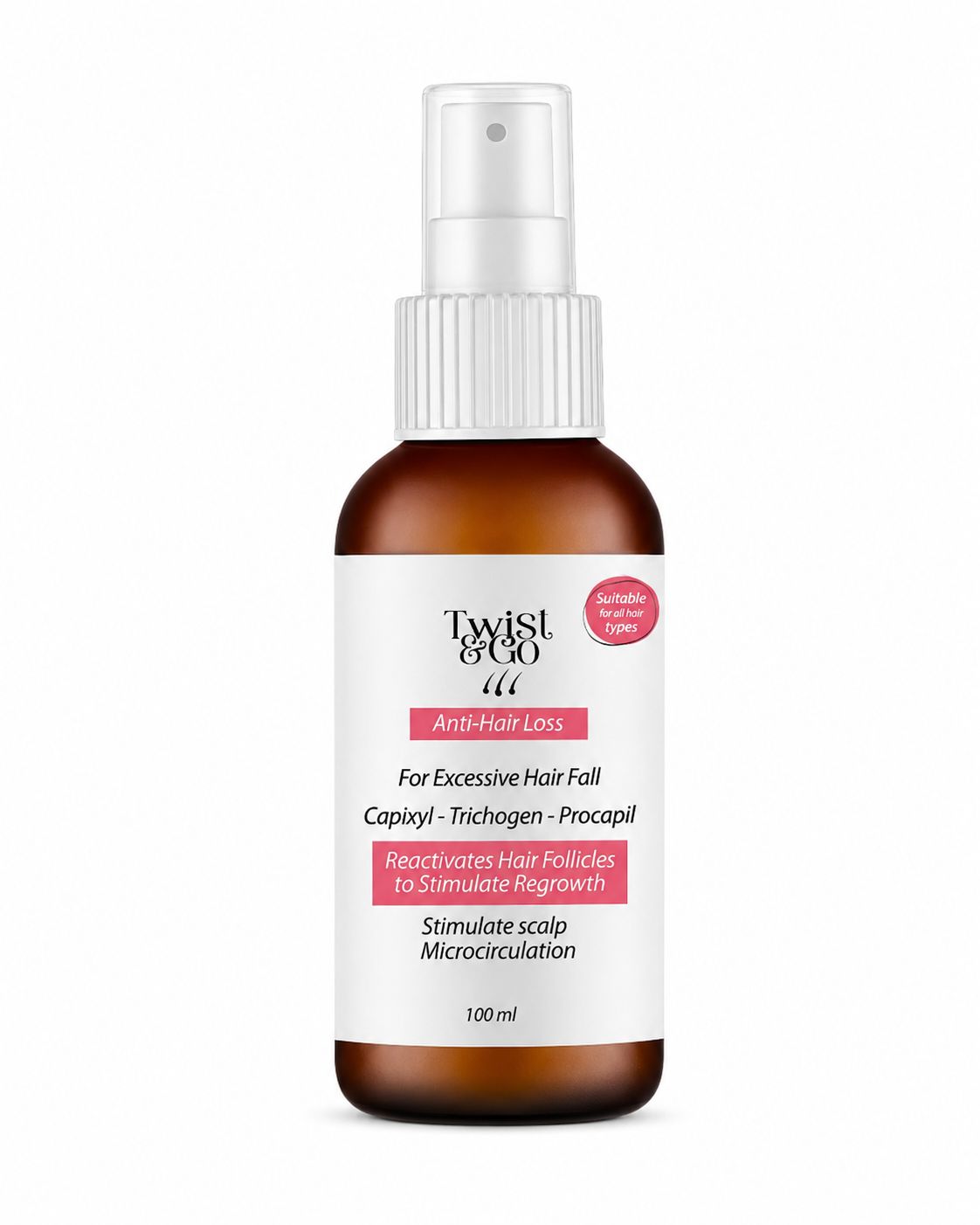 Anti Hair Loss Lotion Makeover Therapy For Excessive Hair Fall 100Ml | تونيك شعر شعر خفيف