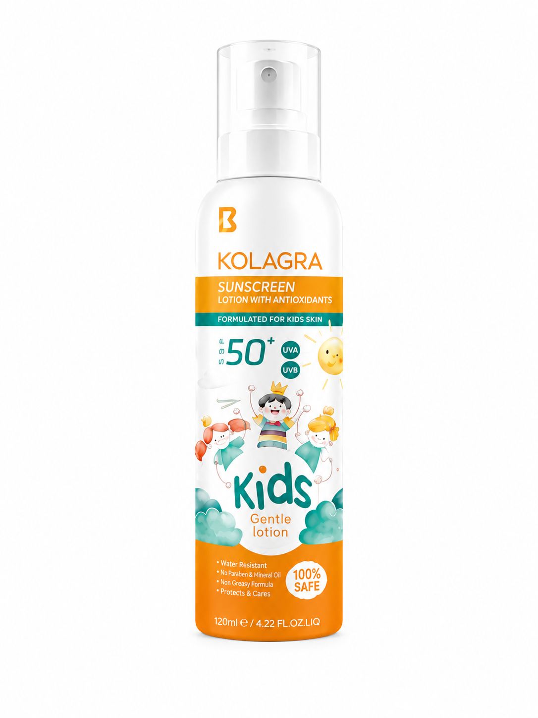 Sunscreen Lotion For Kids With Antioxidants Spf 50+ | واقي شمس أطفال بعامل حماية 50+