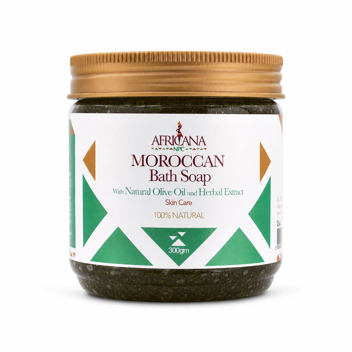 Moroccan Bath Soap With Natural Olive Oil And Herbal Extract 300Gm | صابون زيت الزيتون