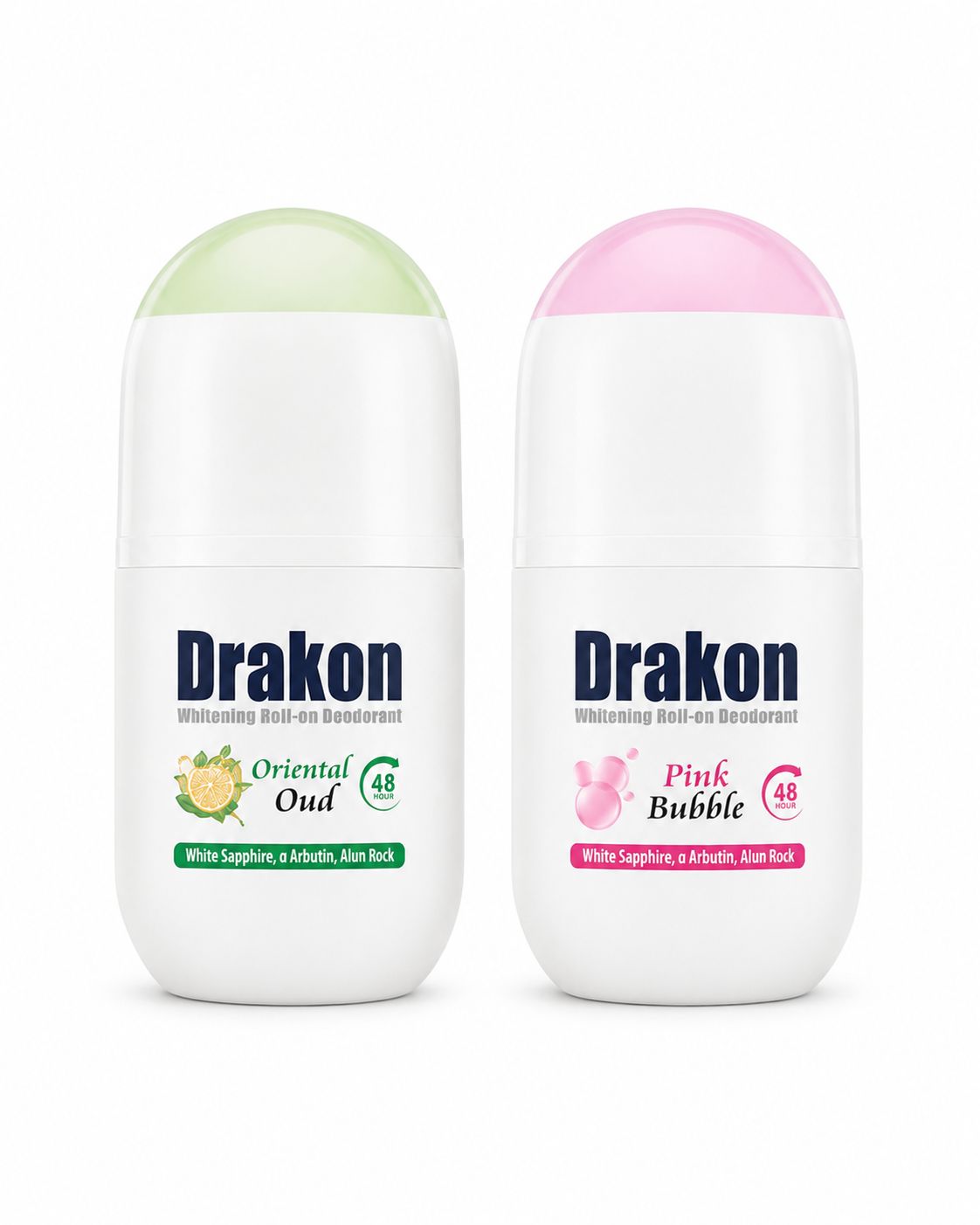 Whitening Roll-On Deodorant Pink Bubble + Roll-On Deodorant Passion Peek (1+1) Promo Pack | مزيل عرق تفتيح