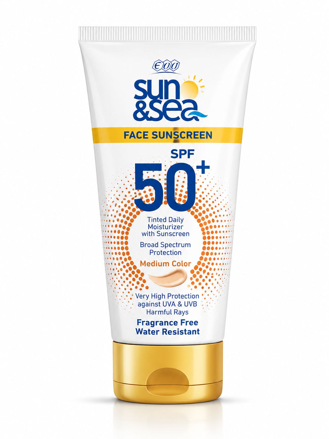 Sun & Sea Face Sunscreen Spf +50 Tinted | واقي شمس