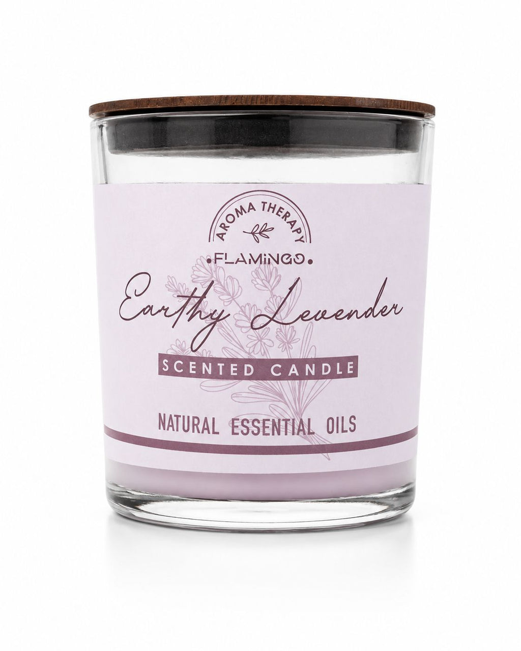 Lavender aromatherapy candle
