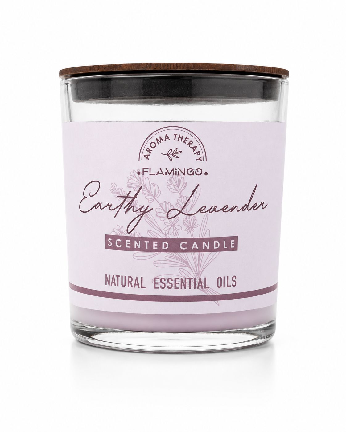 Lavender aromatherapy candle
