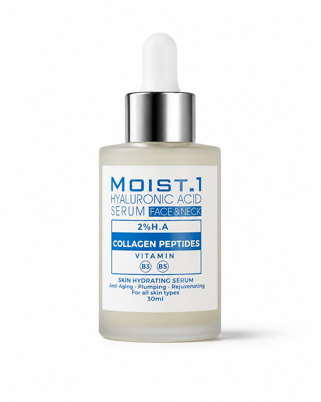 Hyaluronic Acid Serum Face & Neck Skin Hydrating Serum For All Skin Types 30Ml | سيروم حمض الهيالورونيك لجميع أنواع البشرة ترطيب