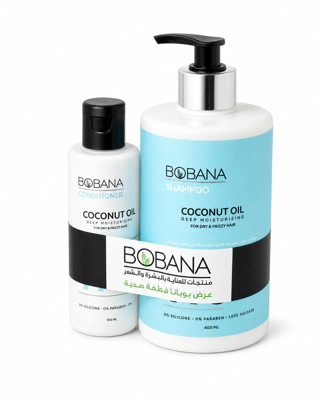Bobana Shampoo Coconut Oil 400 Ml + Gift Conditioner Coconut Oil 100 Ml