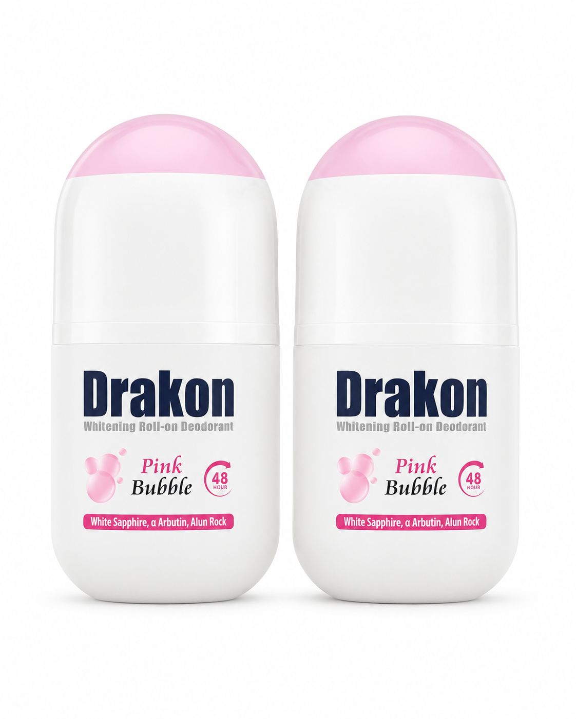 Whitening Roll On Deodorant Pink Bubble 1+1