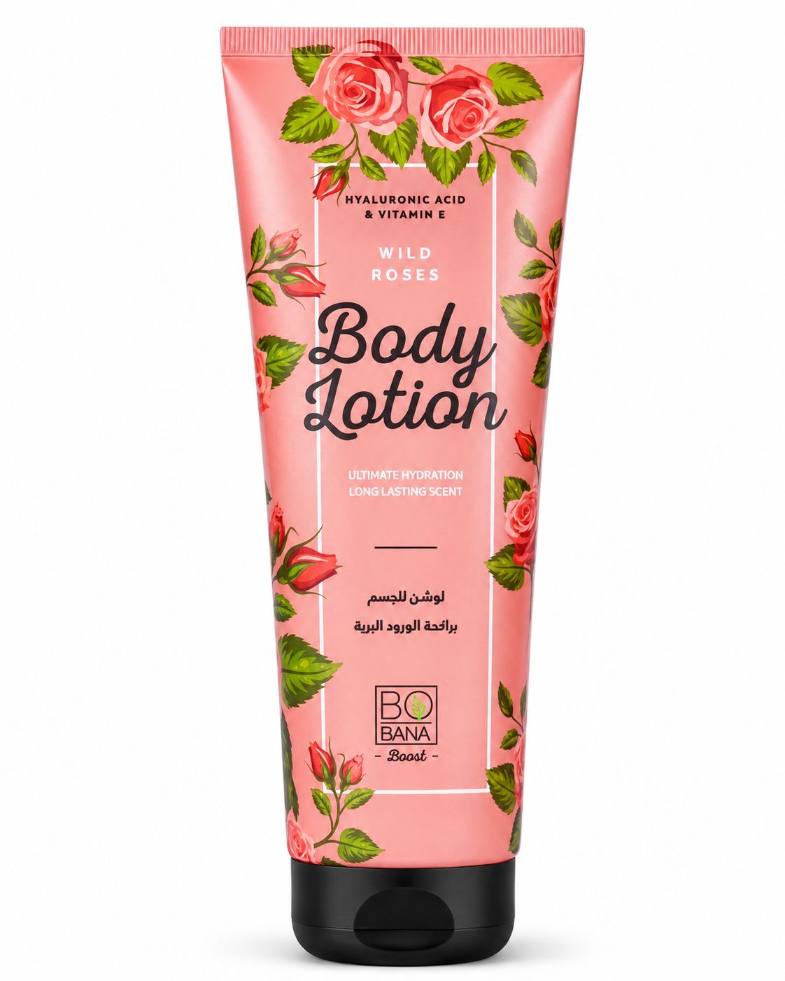 Bobana Body Lotion With Wild Roses 240Ml | لوشن جسم ماء الورد