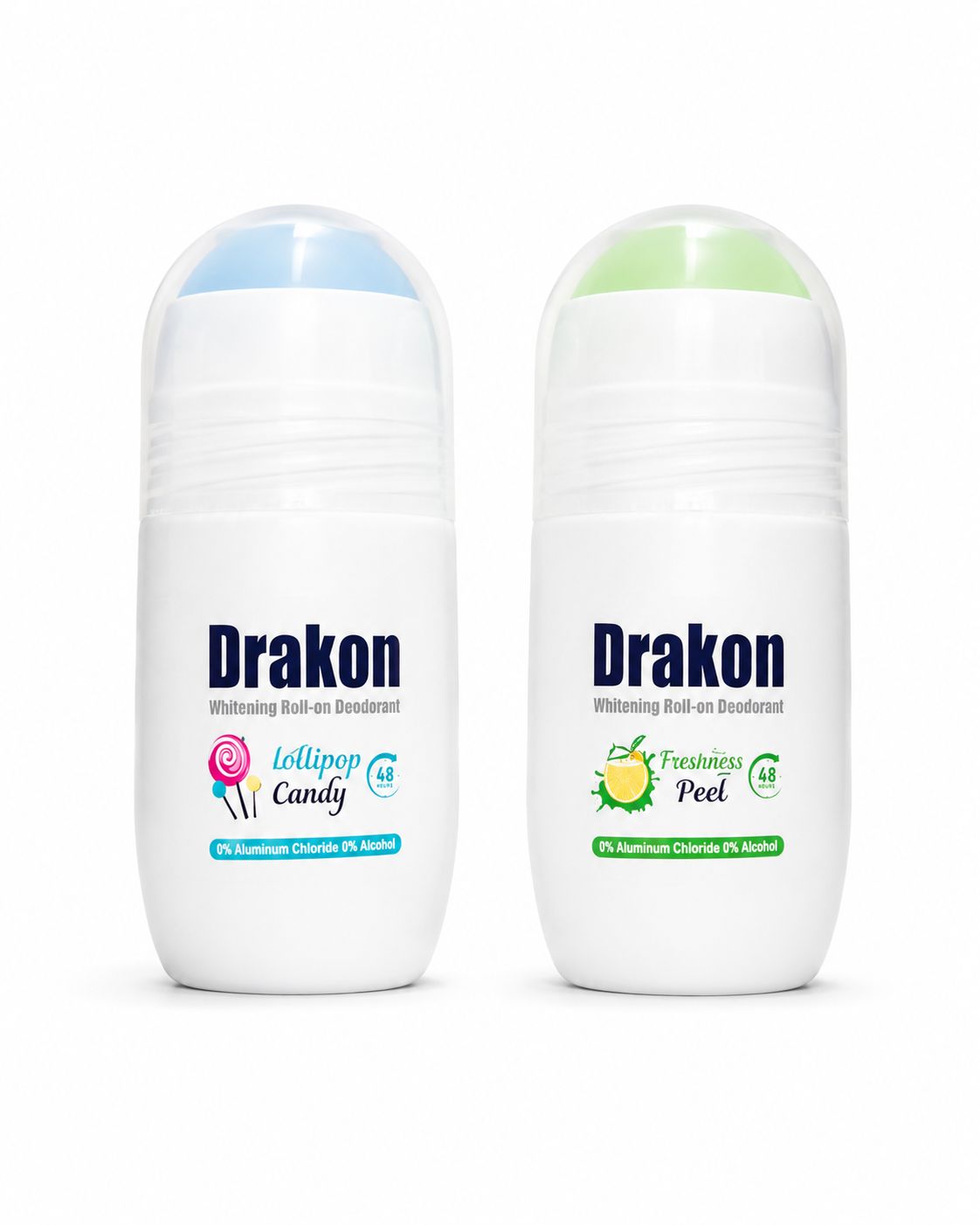 Drakon Whitening Roll-On Deodorant Lollipop Candy+ Passion Peak 50Ml1+1 | مزيل عرق تفتيح