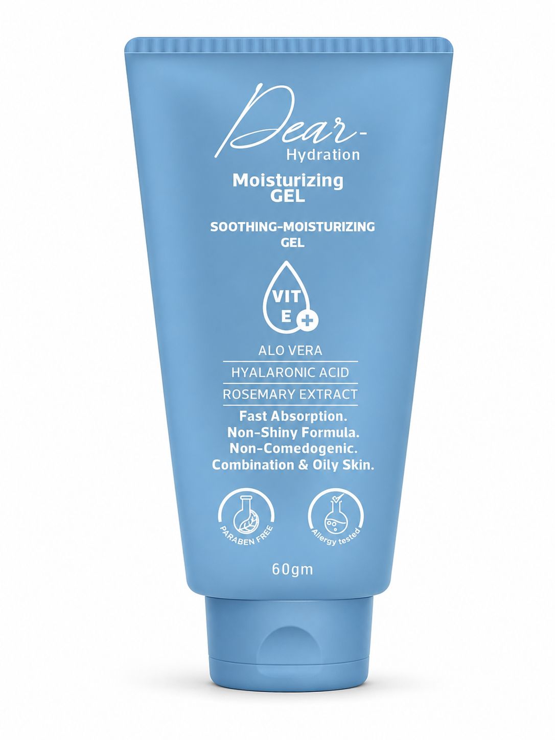 Alovera Moisturizing Gel With Aloe Vera Hyaluronic Acid And Rosemary Extract 200Gm