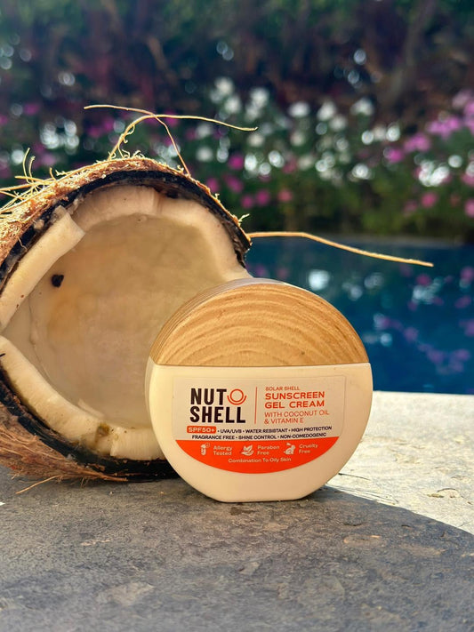 Solar Shell Sunscreen Cream With Coconut Oil Spf 50+ 50Ml