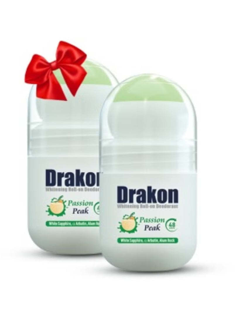 Drakon Whitening Roll-On Passion Peak 50Ml 1+1