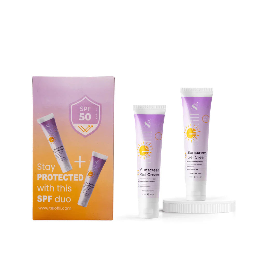 Sunscreen Gel Cream 50 +Spf  Duo Bundle