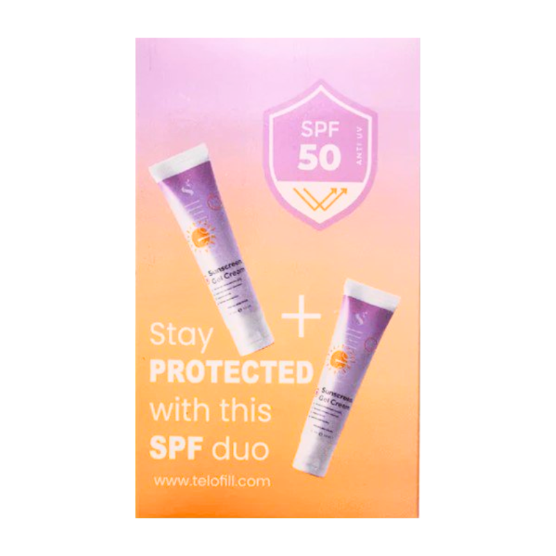 Sunscreen Gel Cream 50 +Spf  Duo Bundle