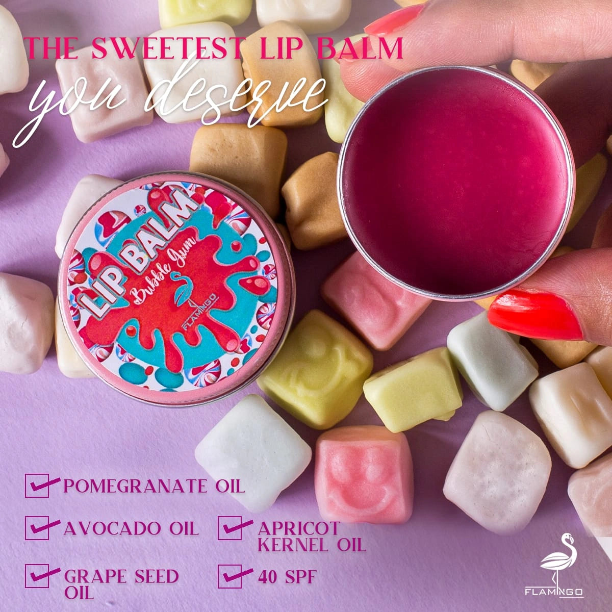 بلسم الشفاه بنكهة العلكة