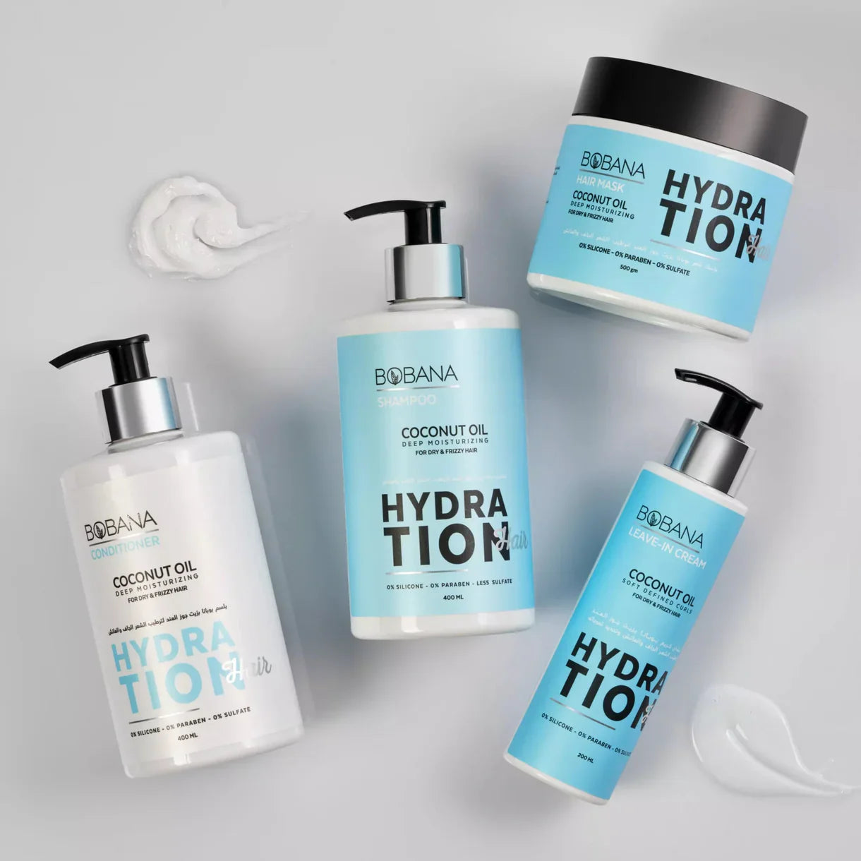 Bobana Shampoo Coconut Oil 400 Ml + Gift Conditioner Coconut Oil 100 Ml