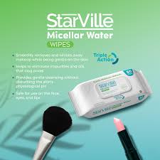 StarVille Whitening Micellar Water Wipes 50