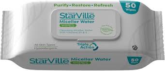 StarVille Whitening Micellar Water Wipes 50