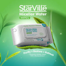 StarVille Whitening Micellar Water Wipes 50