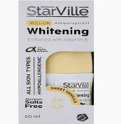 Starville Whitening Roll On Sweet Vanilla 60 ml